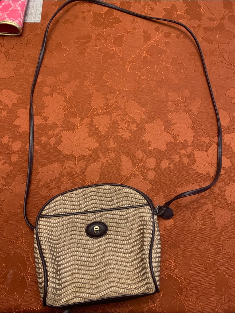 Y2K Etienne Aigner Straw Crossbody
